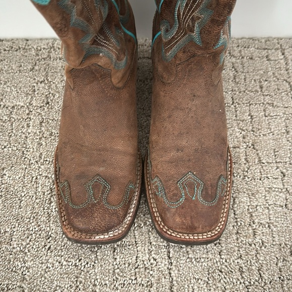 Arita Square Toe Cowgirl Boots - Picture 2 of 5